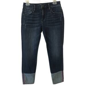 Mavi Jeans Co Caisy Mid Rise Skinny Two Tone With Tuxedo Stripe Size 10 Medium